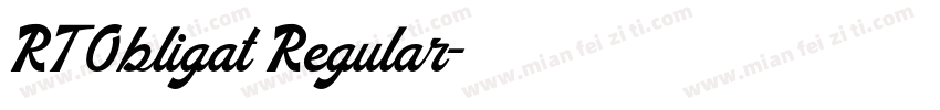 RT Obligat Regular字体转换